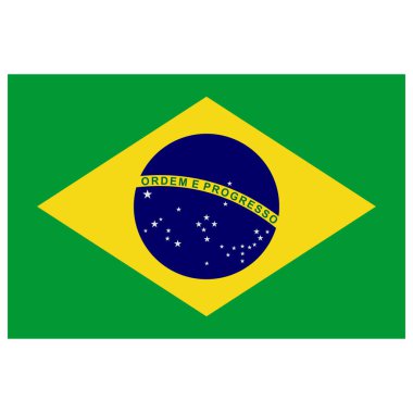 Brazil flags icon vector symbol of country