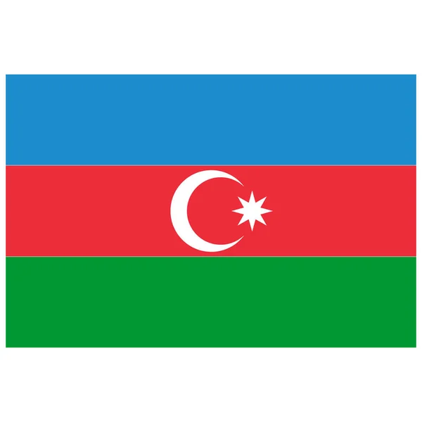 Azerbaijan Ulusal Bayrak Ülkenin Simge Vektör Sembolü Stok Vektör