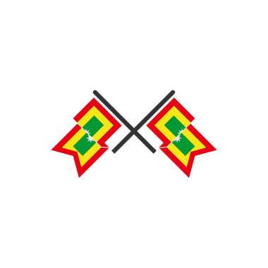 Cartagena simgesinin bağımsızlık günü vektör işareti belirle