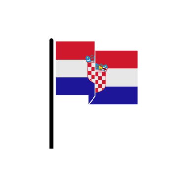 Hırvat simgesinin bağımsızlık günü vektör işareti belirlendi