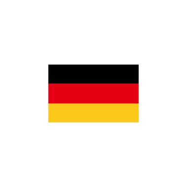 Almanya bayrak simgesi vektör işareti belirlendi
