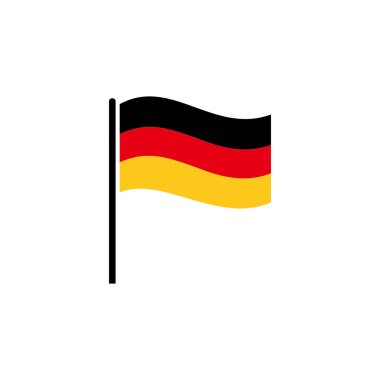 Almanya bayrak simgesi vektör işareti belirlendi
