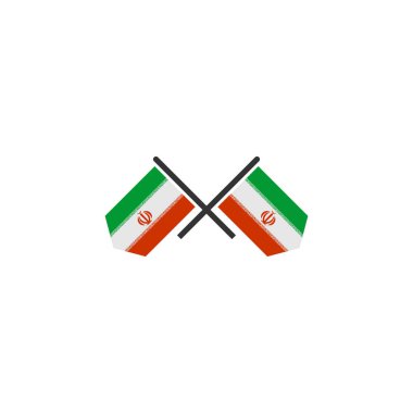Iran flags icon set, Iran independence day icon set vector sign symbol