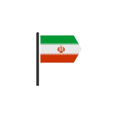 Iran flags icon set, Iran independence day icon set vector sign symbol