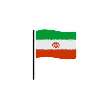 Iran flags icon set, Iran independence day icon set vector sign symbol
