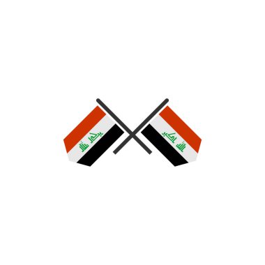 Iraq flags icon set, Iraq independence day icon set vector sign symbol