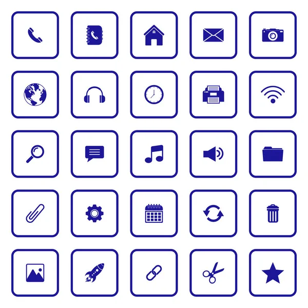 web icon set, contact us icon set, social media icon set vector sign symbol