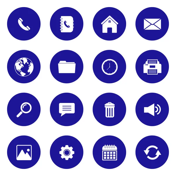 web icon set, contact us icon set, social media icon set vector sign symbol