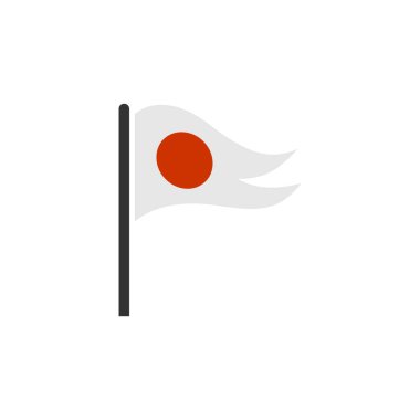 Japan flags icon set, Japan independence day icon set vector sign symbol