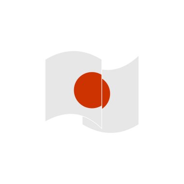Japan flags icon set, Japan independence day icon set vector sign symbol
