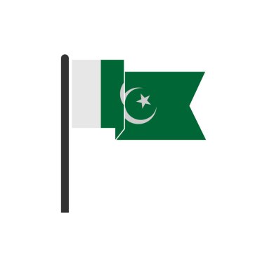 Pakistan flags icon set, Pakistan independence day icon set sign vector symbol