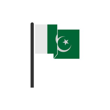 Pakistan flags icon set, Pakistan independence day icon set sign vector symbol