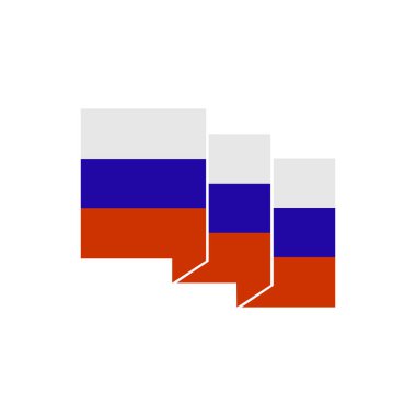 Russia flags icon set, Russia independence day icon set vector sign symbol