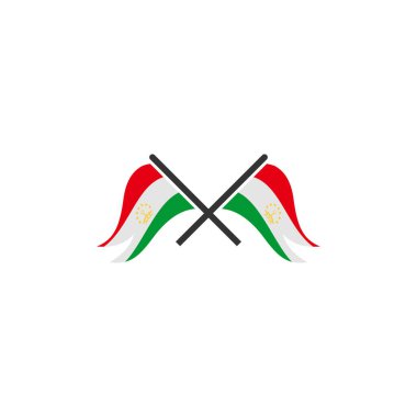 Tajikistan flags icon set, Tajikistan independence day icon set vector sign symbol
