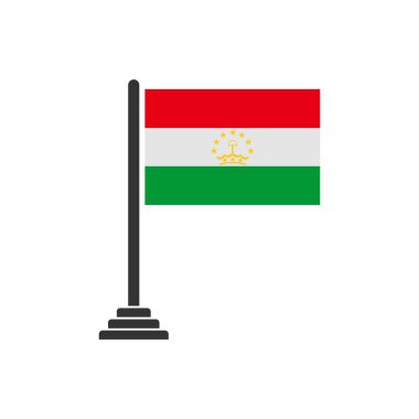 Tajikistan flags icon set, Tajikistan independence day icon set vector sign symbol