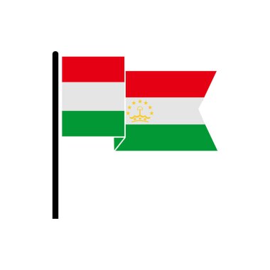Tajikistan flags icon set, Tajikistan independence day icon set vector sign symbol