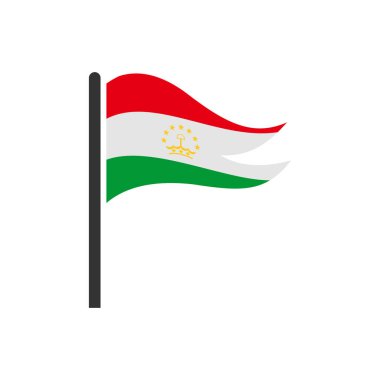 Tajikistan flags icon set, Tajikistan independence day icon set vector sign symbol