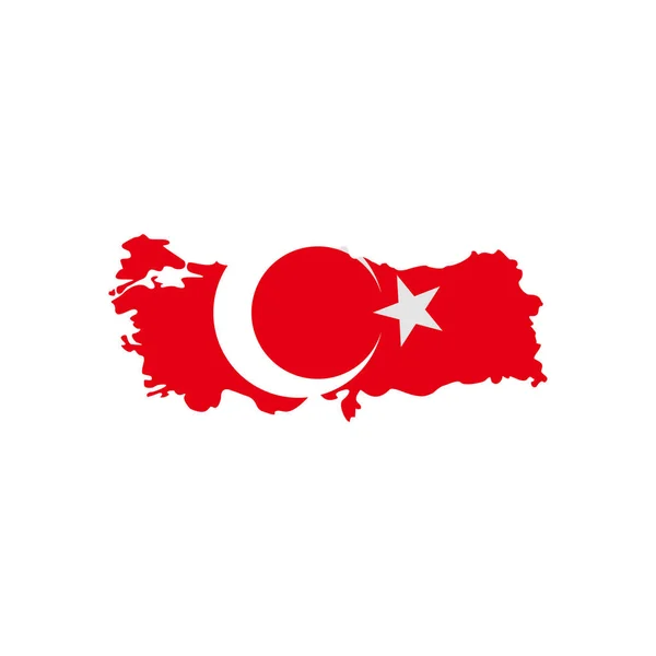 Turquía Banderas Icono Conjunto Turquía Día Independencia Icono Conjunto Vector — Archivo Imágenes Vectoriales