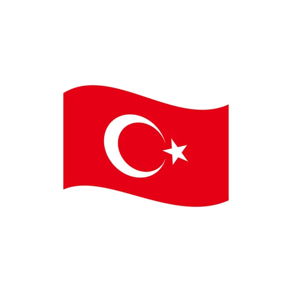 Turkey Flags Icon Set Turkey Independence Day Icon Set Vector — Stok Vektör