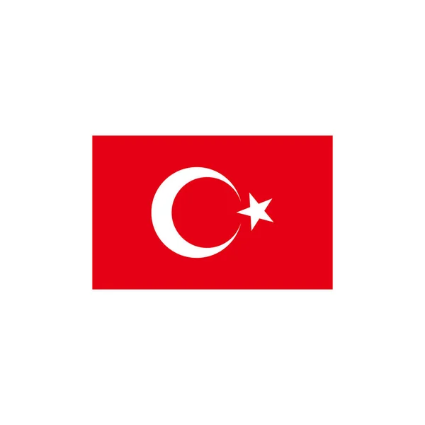 Turkiet Flaggor Ikon Set Turkiet Självständighet Dag Ikon Set Vektor — Stock vektor