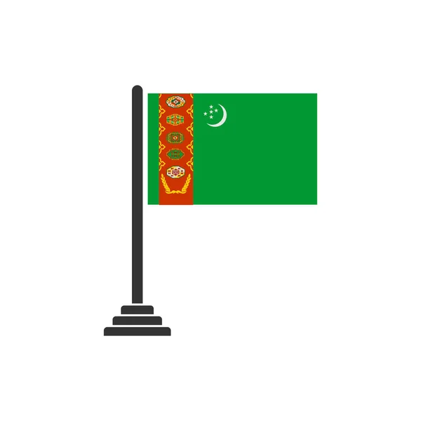 Turkmenistan Flags Icon Set Turkmenistan Independence Day Icon Set Vector — Stock vektor