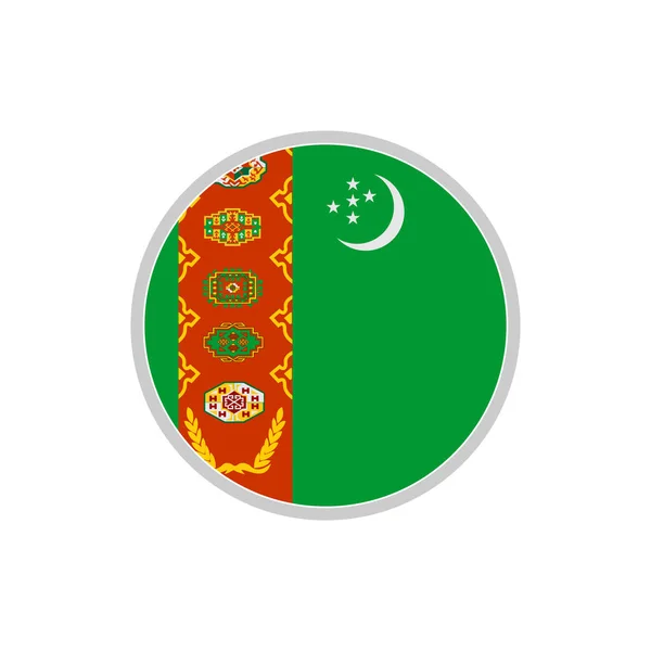 Turkmenistan Flags Icon Set Turkmenistan Independence Day Icon Set Vector — Vettoriale Stock