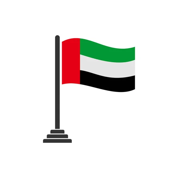 阿拉伯联合酋长国国旗图标集 阿拉伯联合酋长国独立日图标集矢量符号集 — 图库矢量图片