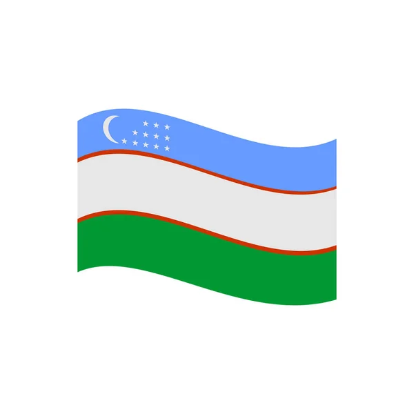 Ουζμπεκιστάν Σημαίες Εικονίδιο Που Ουζμπεκιστάν Ημέρα Ανεξαρτησίας Εικονίδιο Που Διάνυσμα — Διανυσματικό Αρχείο
