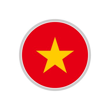 Vietnam bayrak simgesi seti, Vietnam bağımsızlık günü simgesi vektör işareti.