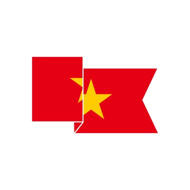 Vietnam bayrak simgesi seti, Vietnam bağımsızlık günü simgesi vektör işareti.