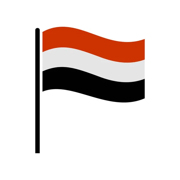 Σετ Εικονιδίων Σημαίας Υεμένης Σετ Εικονιδίων Ημέρας Ανεξαρτησίας Υεμένης — Διανυσματικό Αρχείο
