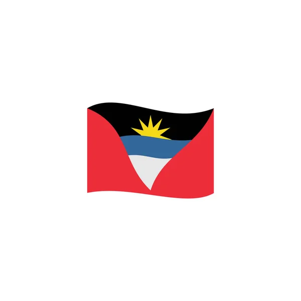 Antigua Flags Icon Set Antigua Independence Day Icon Set Vector — Stock Vector
