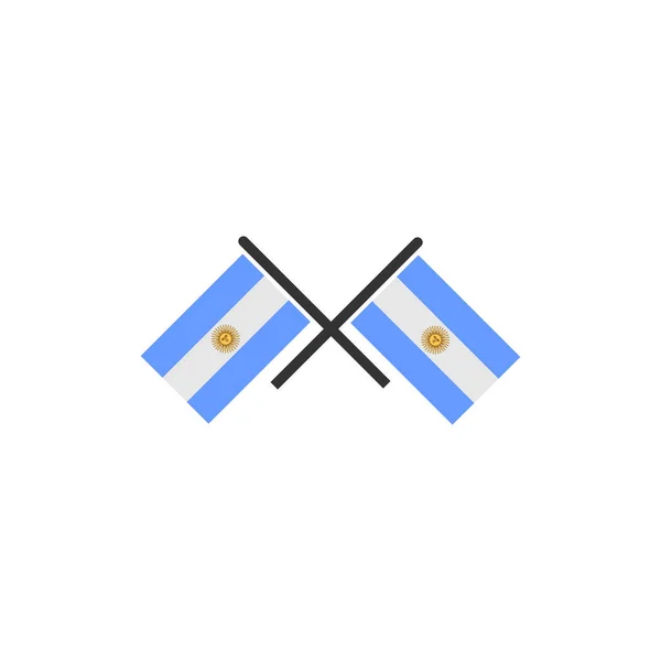 Набор Значков Флагов Аргентины Символ Дня Независимости Аргентины Набор Векторных — стоковый вектор