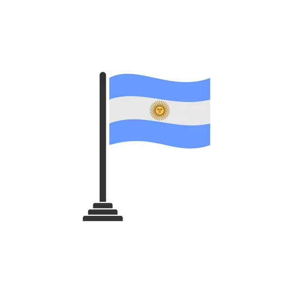 Argentína Zászlók Ikon Készlet Argentína Függetlenség Nap Ikon Set Vektor — Stock Vector