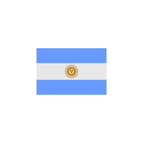 Argentína Zászlók Ikon Készlet Argentína Függetlenség Nap Ikon Set Vektor — Stock Vector