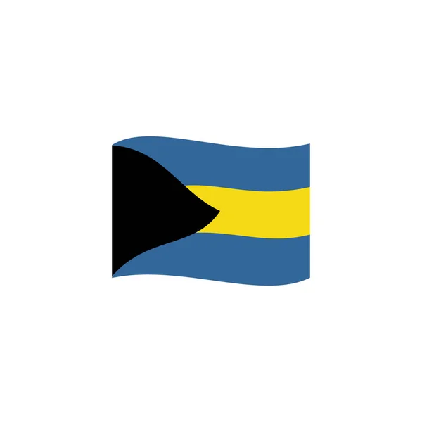 Bahamas Flaggor Ikon Set Bahamas Självständighet Dag Ikon Uppsättning Vektor — Stock vektor