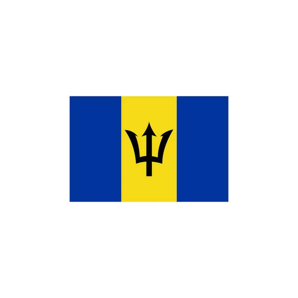Barbados Vlaggen Pictogram Set Barbados Onafhankelijkheid Dag Pictogram Set Vector — Stockvector