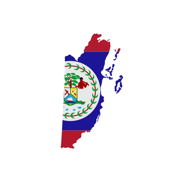 Belize Bandiere Icona Set Belize Indipendenza Giorno Icona Set Vettoriale — Vettoriale Stock