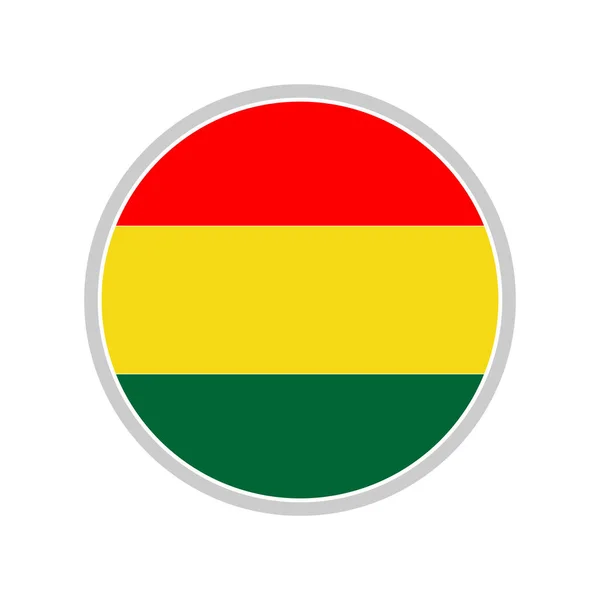 Βολιβία Σημαίες Εικονίδιο Που Βολιβία Ημέρα Ανεξαρτησίας Εικονίδιο Που Διάνυσμα — Διανυσματικό Αρχείο