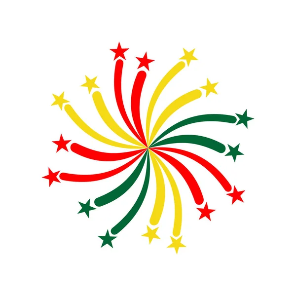 Bolivia Bandiere Icona Set Bolivia Indipendenza Giorno Icona Set Vettoriale — Vettoriale Stock