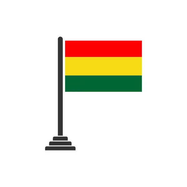 Bolívia Bandeiras Ícone Definido Bolívia Independência Dia Ícone Conjunto Vetor — Vetor de Stock