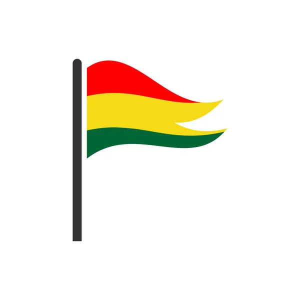 ボリビアフラグアイコンセット ボリビア独立記念日アイコンセットベクトル記号 — ストックベクタ