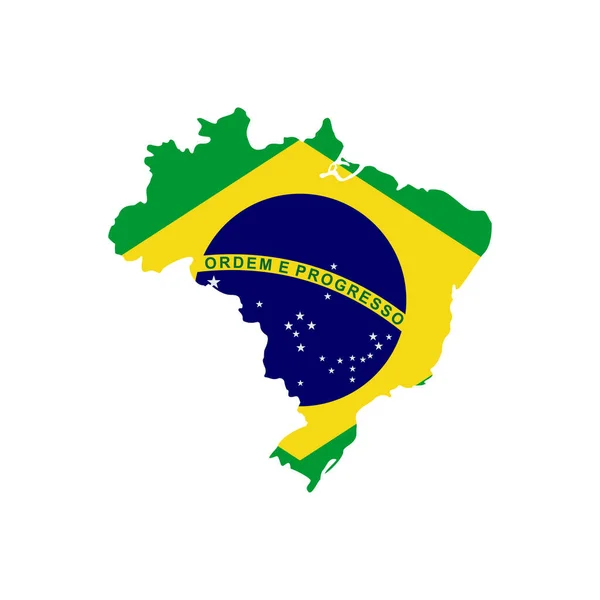 Brazília Zászlók Ikon Készlet Brazília Függetlenség Nap Ikon Set Vektor — Stock Vector