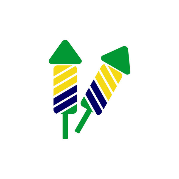 Иконка с флагами Бразилии, символ дня независимости Бразилии, набор векторных знаков