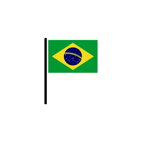 ブラジルフラグアイコンセット ブラジル独立記念日アイコンセットベクトル記号 — ストックベクタ