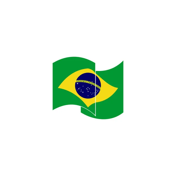 브라질 플래그 아이콘 브라질 기념일 아이콘 — 스톡 벡터