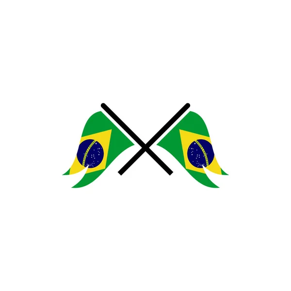 巴西国旗图标集 巴西独立日图标集矢量符号集 — 图库矢量图片