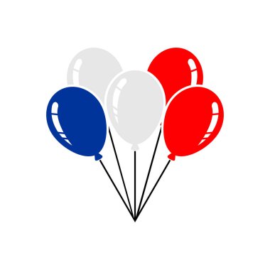 Şili bayrak simgesi seti, Şili bağımsızlık günü simgesi vektör işareti belirlendi