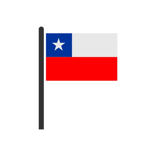 Chile Banderas Icono Conjunto Chile Independencia Día Icono Conjunto Vector — Archivo Imágenes Vectoriales