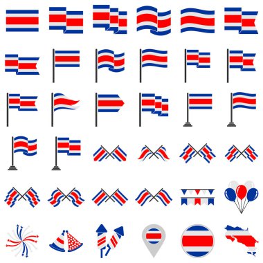 Costarica bayrak simgesi seti ve Costarica bağımsızlık günü simgesi belirlendi